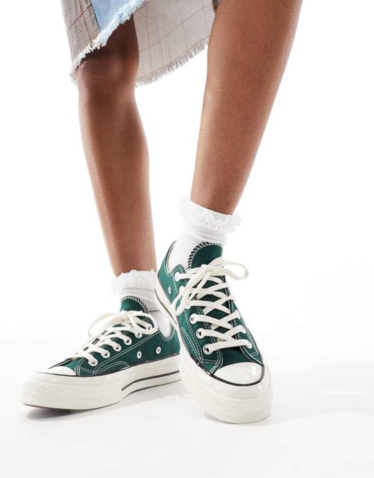 Converse Chuck 70 Ox-skor i mörkgrön - Image 4