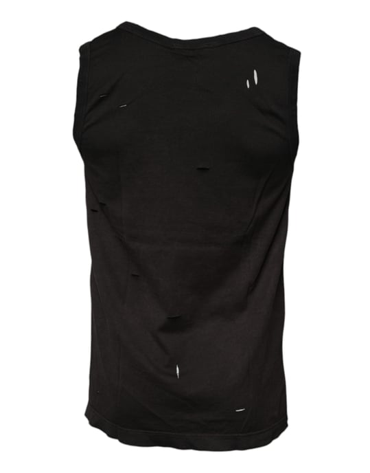 Handgjord Sliten Tank Top - Image 3