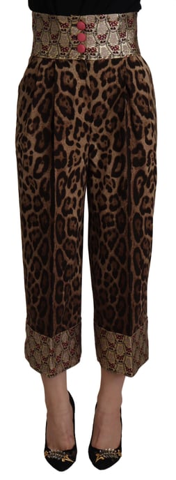 Leopardmönstrade Höga Culotter - Image 1