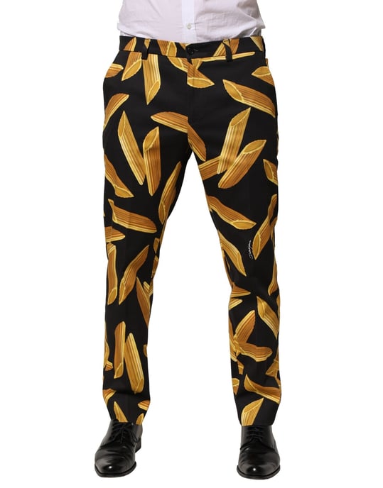 Pasta Print Zijden Broek - Image 1