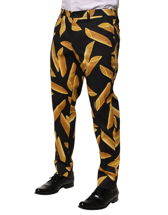 Pasta Print Zijden Broek - Image 3