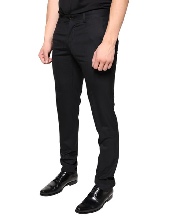 Classic Fit Trousers Black - Image 3
