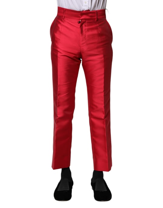 Rode Zijde Satijnen Broek - Image 2