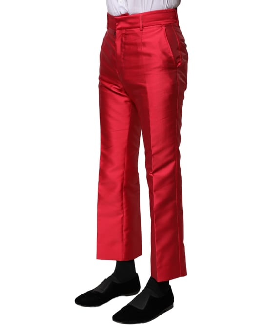 Rode Zijde Satijnen Broek - Image 3