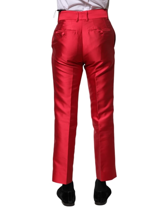 Rode Zijde Satijnen Broek - Image 4