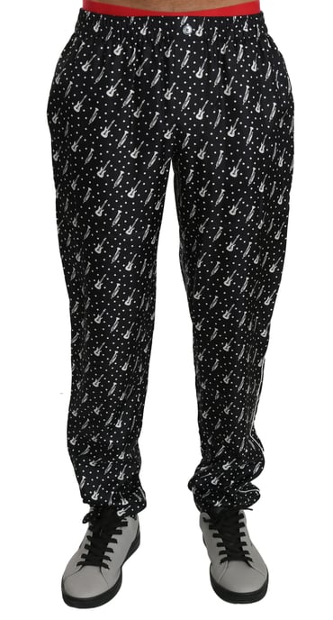 Muziek Print Lounge Broek - Image 4