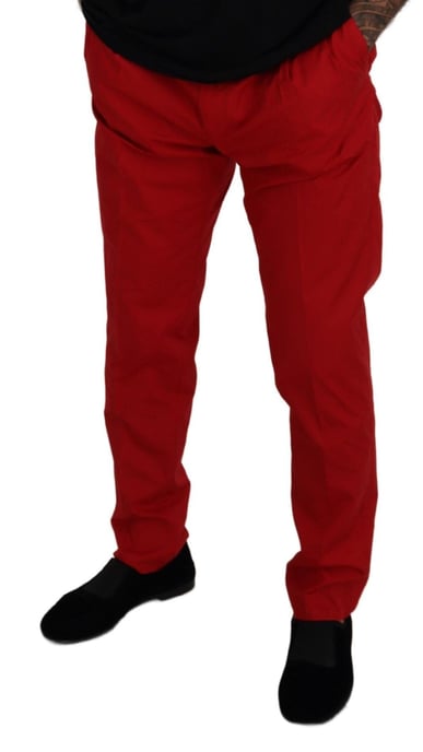 Casual Rood Katoenen Broek - Image 3