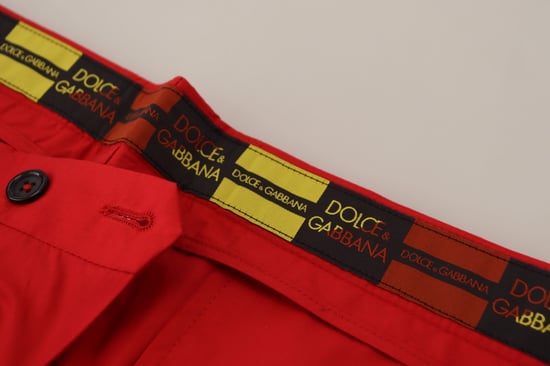 Casual Rood Katoenen Broek - Image 5