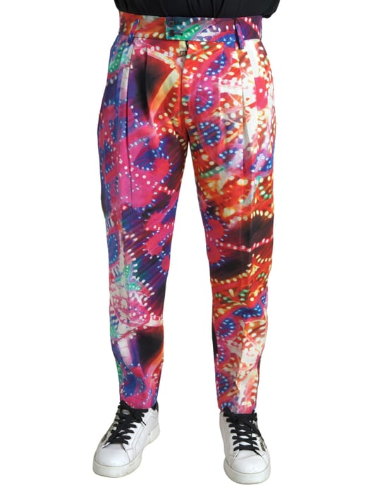 Geplooide Broek Multicolor Print - Image 1