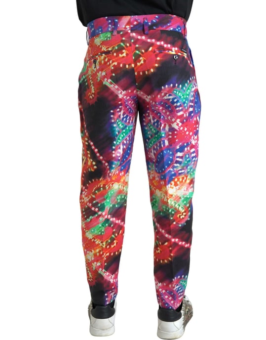 Geplooide Broek Multicolor Print - Image 2