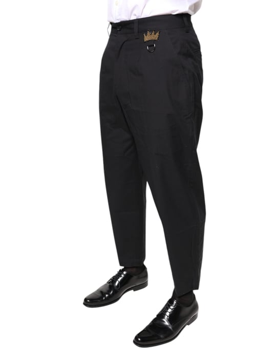 Relaxedfit Broek met Kroon Detail - Image 3