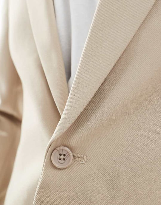 ONLY & SONS slim fit kavaj i beige - Image 4