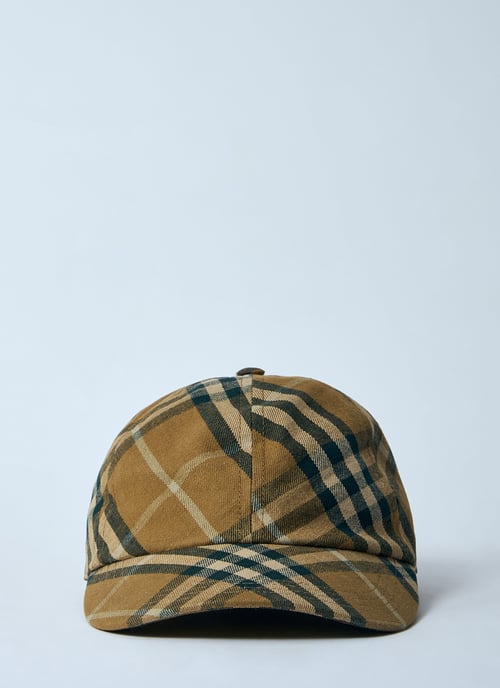 Burberry Check Katoenen Baseballpet - Image 1