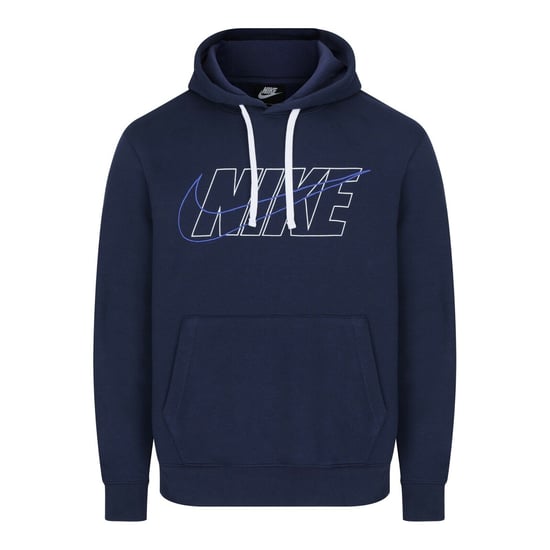 Nike Mens Navy Outline Hooded Fleece Tracksuit - Image 2