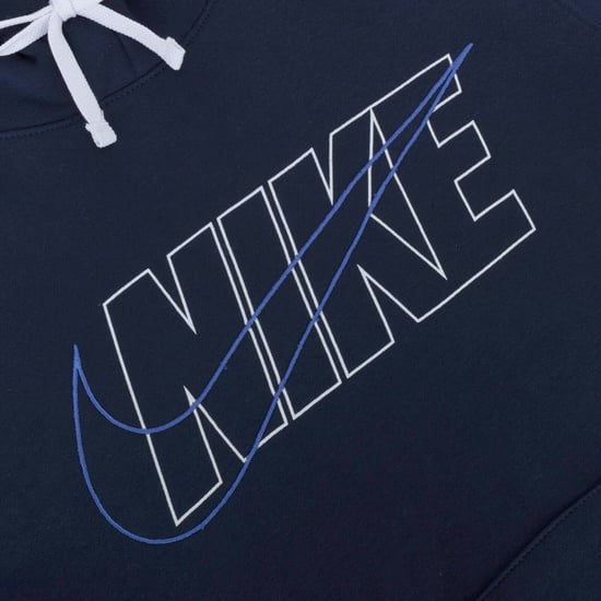 Nike Mens Navy Outline Hooded Fleece Tracksuit - Image 6