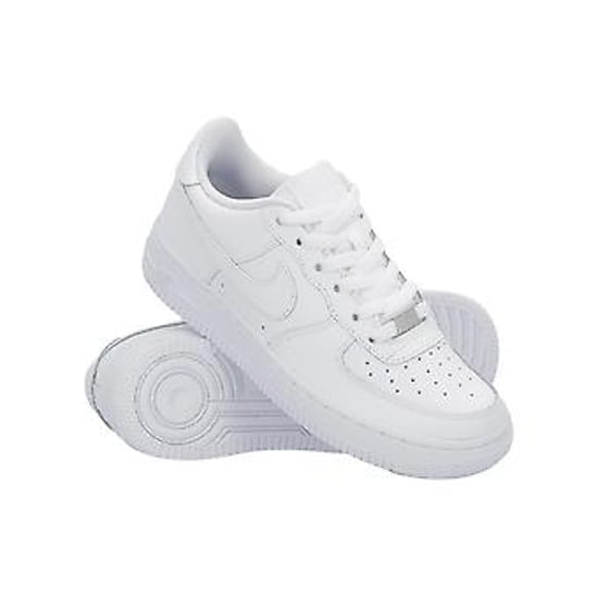 Nike Air Force 1 (GS) Womens White Trainers - Image 1