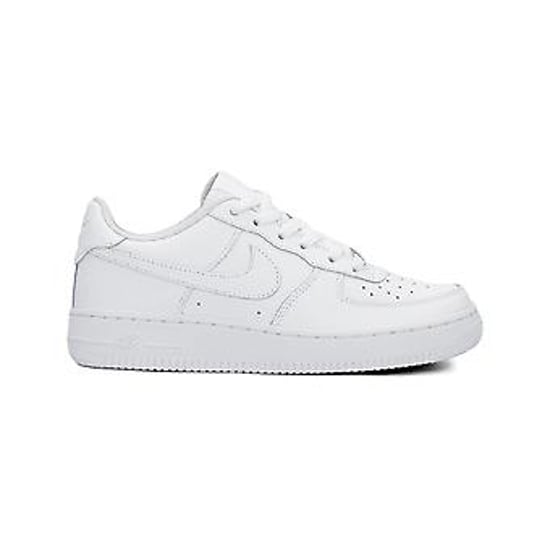 Nike Air Force 1 (GS) Womens White Trainers - Image 2