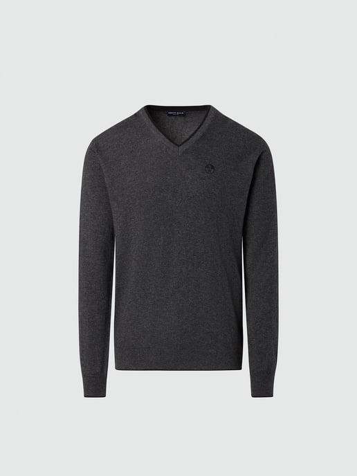 North Sails Sweater V-neck with embroidered logo - Image 5