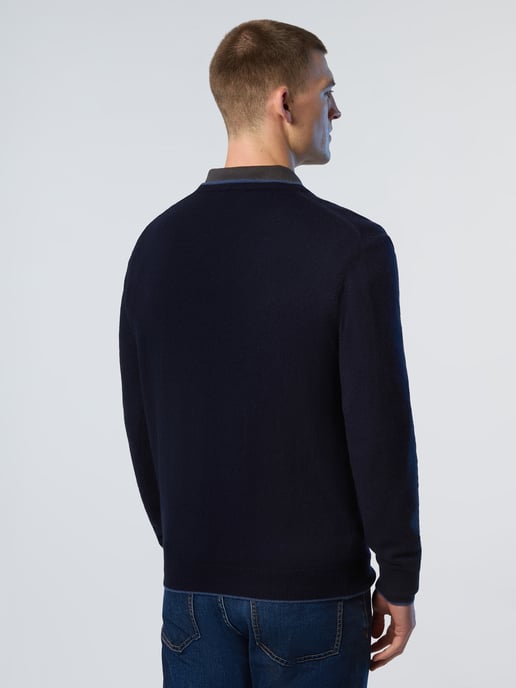 North Sails Sweater V-neck with embroidered logo - Image 3