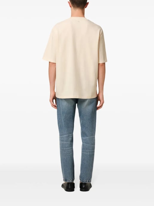 Ami Paris Red Patch T-Shirt - Image 3