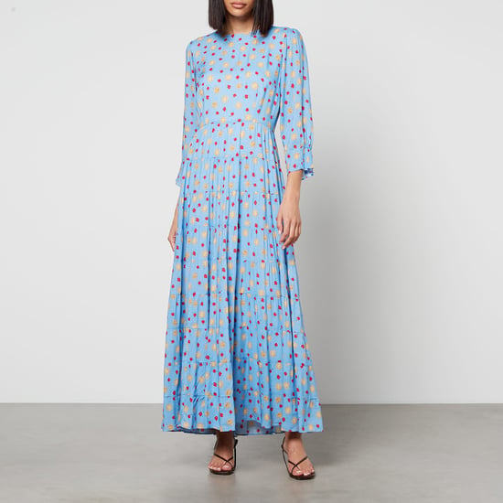 Women's RIXO Kristen Midi Dress in Blue - Image 1