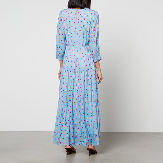 Women's RIXO Kristen Midi Dress in Blue - Image 2
