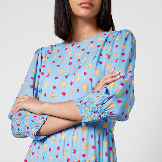 Women's RIXO Kristen Midi Dress in Blue - Image 3