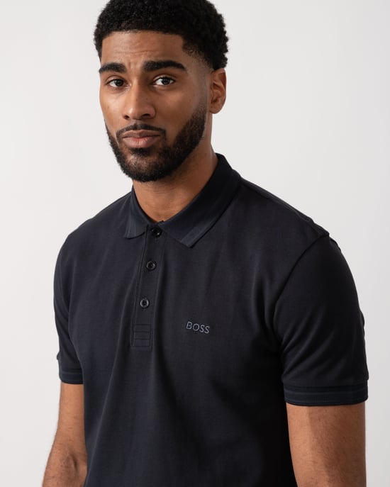 Paddy Polo Shirt in Black - Image 4