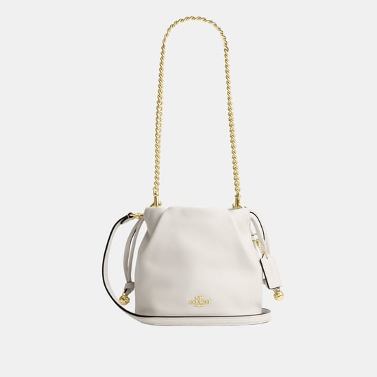 Faye Mini Drawstring Bag With Ruching - Image 1