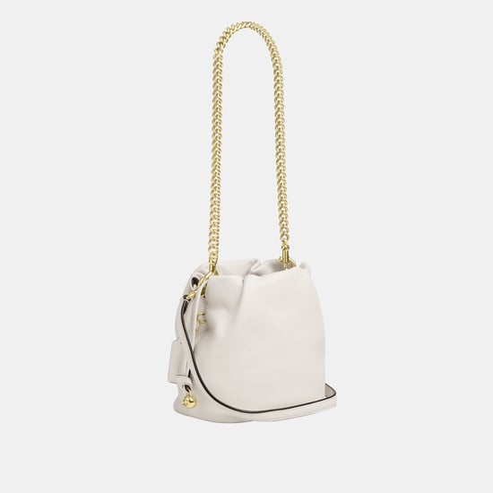 Faye Mini Drawstring Bag With Ruching - Image 2