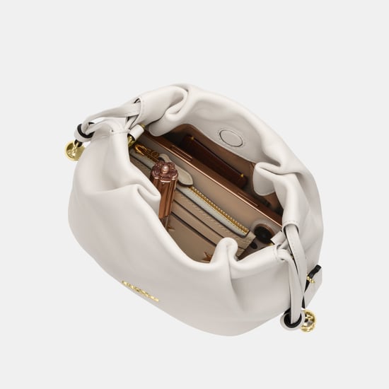 Faye Mini Drawstring Bag With Ruching - Image 3
