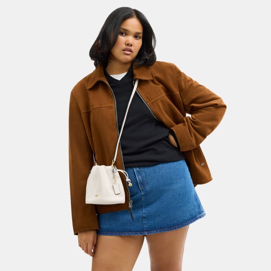 Faye Mini Drawstring Bag With Ruching - Image 6