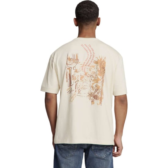 No Excess T-shirt crewneck melange placed pri offwhite - Image 2