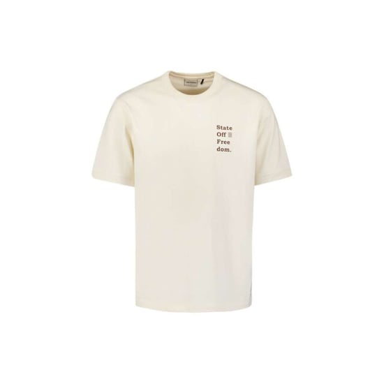 No Excess T-shirt crewneck melange placed pri offwhite - Image 5
