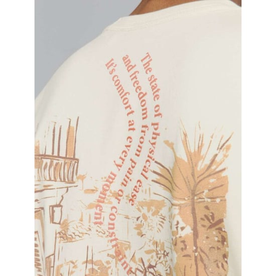 No Excess T-shirt crewneck melange placed pri offwhite - Image 6