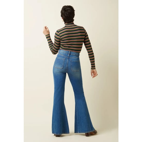 King Louie 10120 rollneck top frostine stripe 261 woodbine green - Image 5
