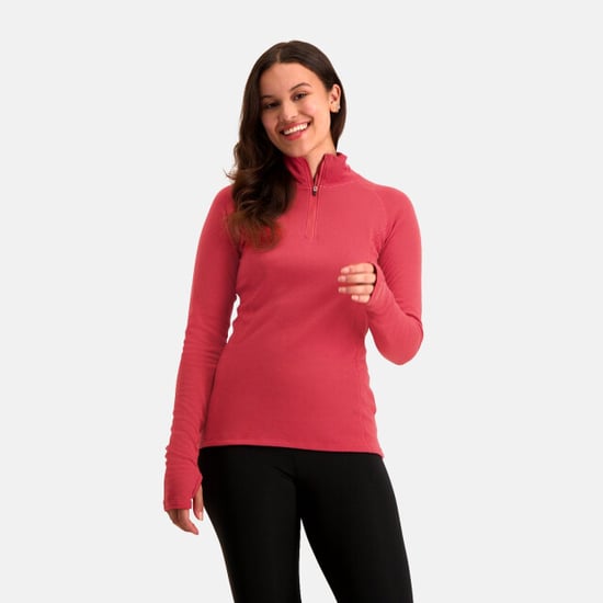 Nomad Rough zip-neck thermo control longsleeve dames | tulip - Image 1