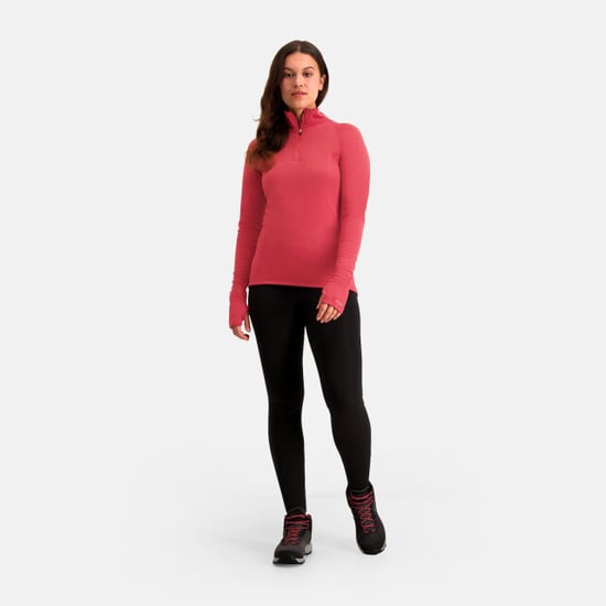 Nomad Rough zip-neck thermo control longsleeve dames | tulip - Image 4