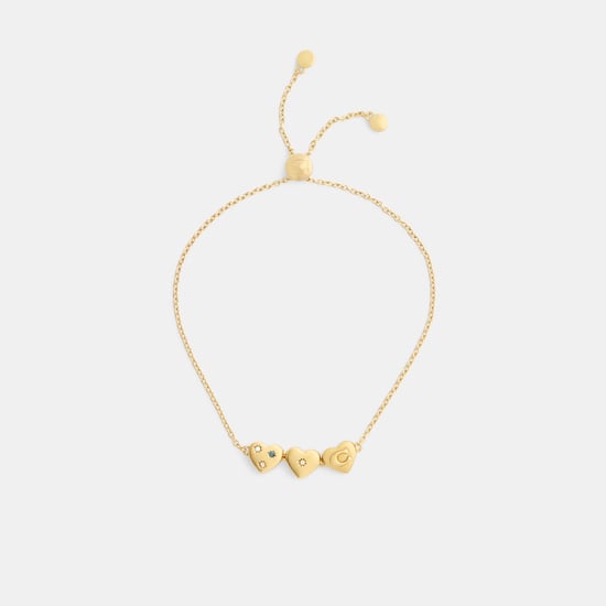 Heart Cluster Slider Bracelet - Image 2