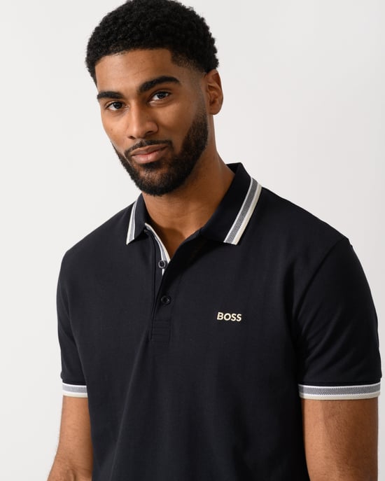 Paddy Polo Shirt in Black - Image 3