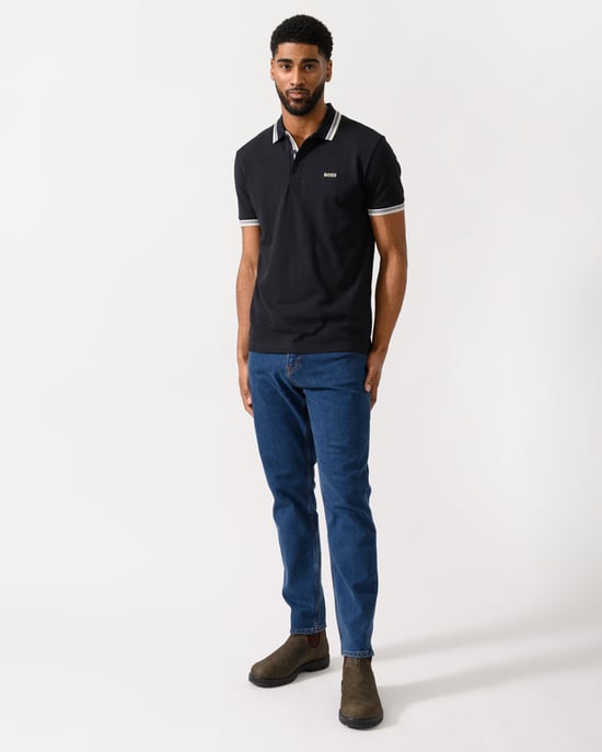 Paddy Polo Shirt in Black - Image 4