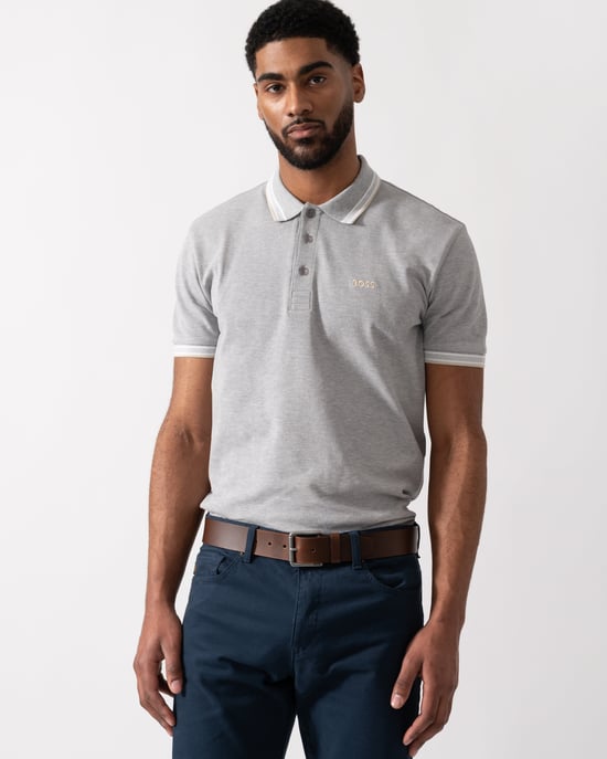 Paddy Poloshirt in Grijs - Image 1
