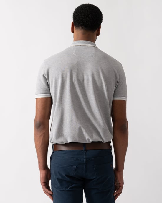 Paddy Poloshirt in Grijs - Image 2