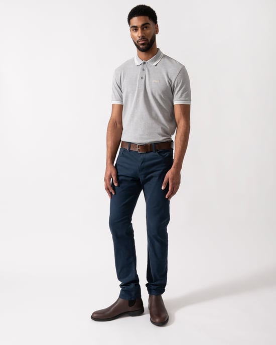 Paddy Poloshirt in Grijs - Image 3