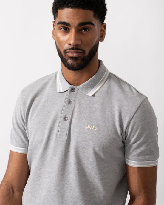 Paddy Poloshirt in Grijs - Image 4