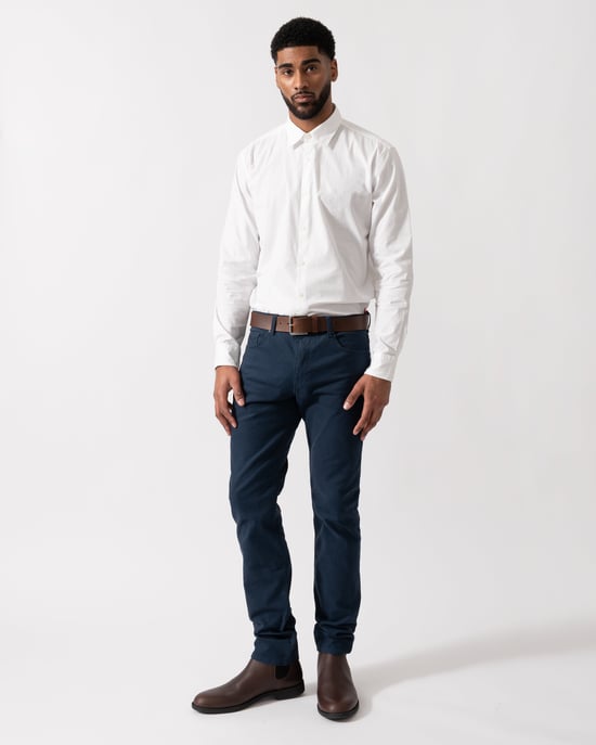 Ermo Slim-Fit Shirt in White - Image 3