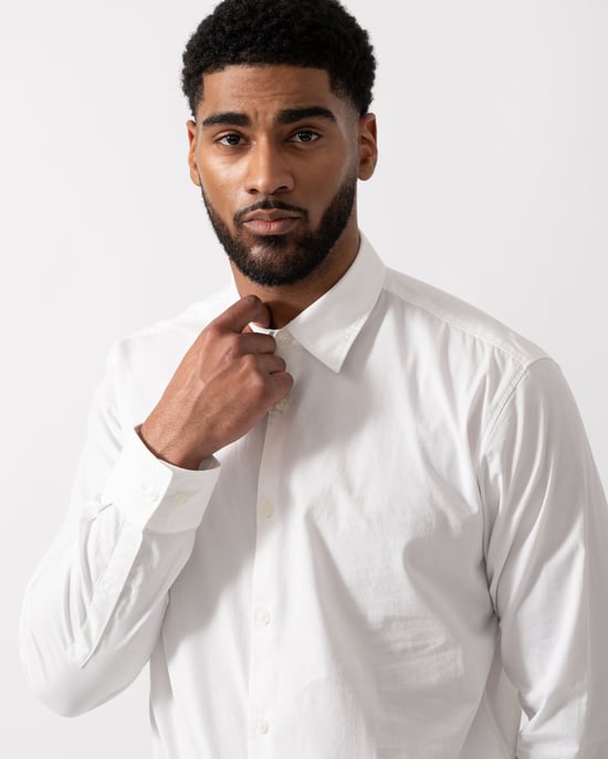 Ermo Slim-Fit Shirt in White - Image 4