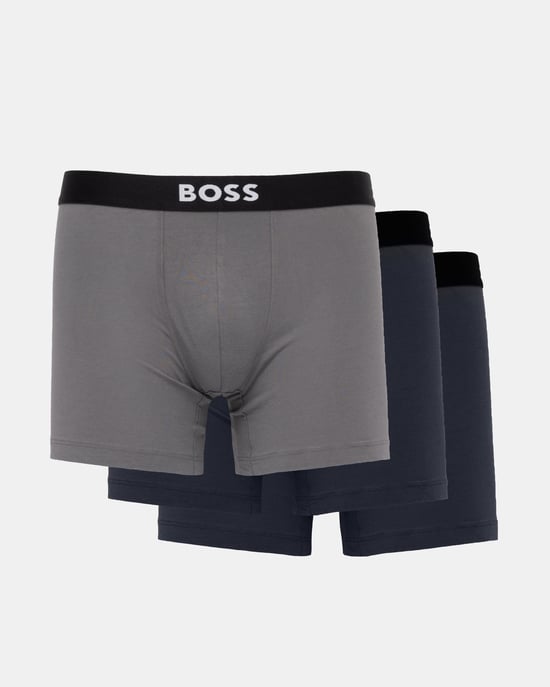 Boxer Briefs in Grey (3 Pack) - Image 1