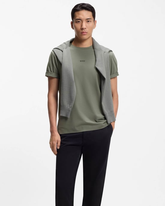 TChup Crew Neck T-Shirt in Sage Green - Image 4
