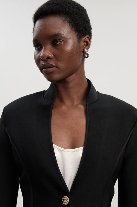 Figure Form Bandage Knit Jacket - Image 2